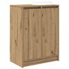 vidaXL Shoe Cabinet Artisan Oak 57x34x76 cm Engineered Wood