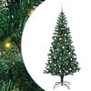 vidaXL Artificial Pre-lit Christmas Tree Green 240 cm PVC and Metal