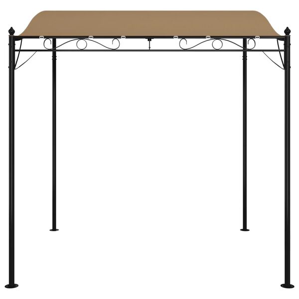 vidaXL Canopy Taupe 2x2.3 m 180 g/m&sup2; Fabric and Steel