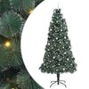 vidaXL Artificial Pre-lit Christmas Tree with Ball Set Green 240 cm