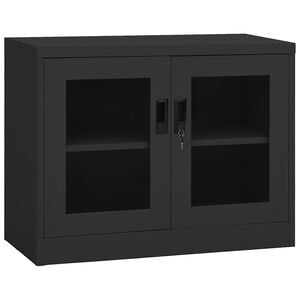 vidaXL Office Cabinet Anthracite 90x40x70 cm Steel