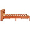 vidaXL Bed Frame without Mattress Wax Brown 160x200 cm Solid Wood Pine