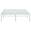 vidaXL Metal Bed Frame without Mattress White 120x200cm