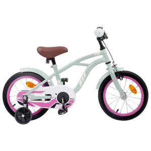 vidaXL Kids Bike 16 Inches for 4-6 Years Old Light Green