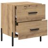 vidaXL Bedside Cabinet with Drawer 2 pcs Artisan Oak 40 x 35 x 47.5 cm
