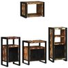 vidaXL Bathroom Furniture Set 4 pcs Multicolour and Black