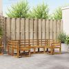 vidaXL Outdoor Sofa Set Natural Solid Acacia Wood