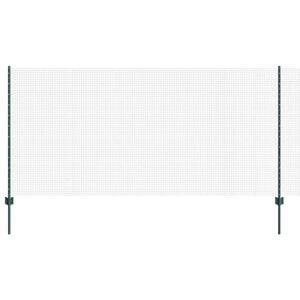vidaXL Welded Wire Fence with Post 50 x 1.2 m (W x H) PVC-Coated Steel