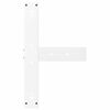 vidaXL Bar Table Legs T-Shaped&nbsp;2 pcs White 60x35x(100-101) cm Steel