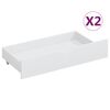 vidaXL Bed Frame without Mattress White Solid Wood Pine 90x200 cm