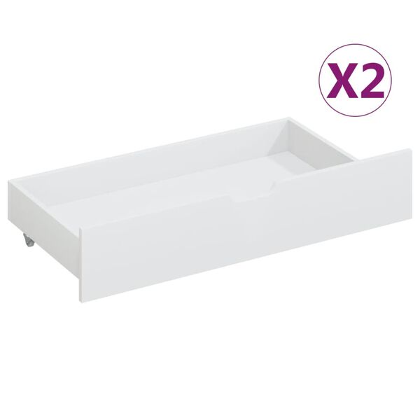 vidaXL Bed Frame without Mattress White Solid Wood Pine 90x200 cm