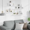 vidaXL Wall Shelves 4 pcs High Gloss White 60x9x3 cm