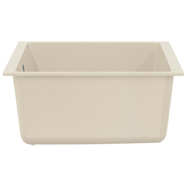 vidaXL Sink Beige 430 x 460 mm 80% Quartz and 20% Resin