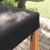 vidaXL Table Cover Plain Black 102 x 102 x 15 cm Fabric