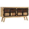 vidaXL Sideboard Brown and Black 160x30x76 cm Solid Wood Mango