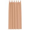 vidaXL Blackout Curtains with Rings 2 pcs Light Brown 260 x 140 cm