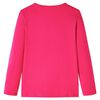 Kids' T-shirt with Long Sleeves Bright Pink 128