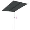 vidaXL Garden Parasol with Aluminium Pole 2x1.5 m Anthracite