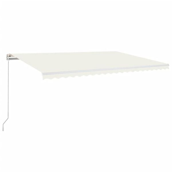 vidaXL Manual Retractable Awning 500x300 cm Cream
