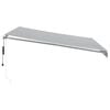 vidaXL Automatic Retractable Awning with LED Anthracite&White 400x350 cm