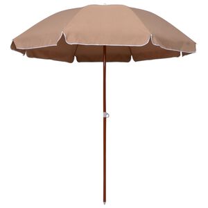 vidaXL Garden Parasol | Taupe | 100% polyester and steel | Large