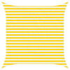 vidaXL Outdoor Sun Shade Sail Yellow and White 3 x 3 m
