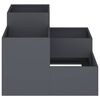 vidaXL Garden Planter Anthracite 80 x 80 x 60 cm Steel