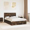 vidaXL Bed Frame with Drawer with Headboard Manual Engineered Wood
