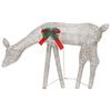 vidaXL Christmas Reindeer Family 270x7x90 cm Gold Warm White Mesh