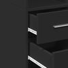 vidaXL Highboard Black 30x42.5x185 cm Engineered Wood