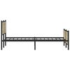 vidaXL Metal Bed Frame without Mattress Sonoma Oak 183x213 cm