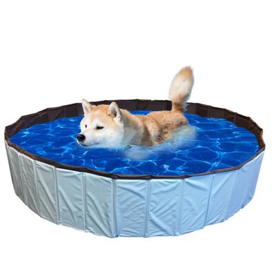 @Pet Dog Swimming Pool 120x30cm L Blue