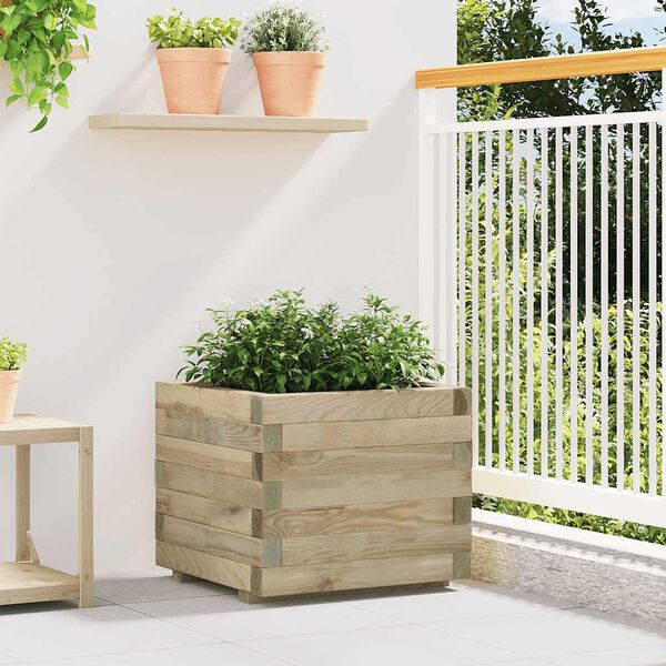 vidaXL Raised Bed 50x50x40 cm Wood Square