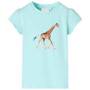 vidaXL Kids' T-shirt Light Aqua 116