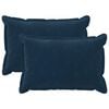 vidaXL Cushion Cover 2 pcs HOUTEN Blue 30 x 50 cm Microfiber Fleece
