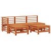 vidaXL Garden Lounge Set 5 pcs Wax Brown Solid Pine Wood
