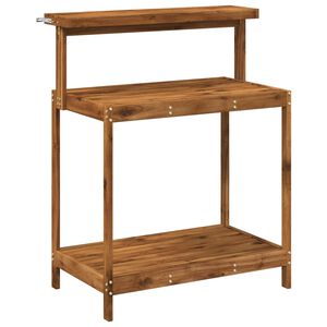 vidaXL Outdoor Potting Bench 86.5 x 48.5 x 106 cm Solid Acacia Wood