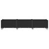 vidaXL Garden Planter with Wheels Black 240x50x54 cm PP