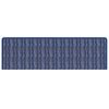 vidaXL Self-adhesive Stair Mats Striped 15 pcs Blue 65 x 21 x 4 cm