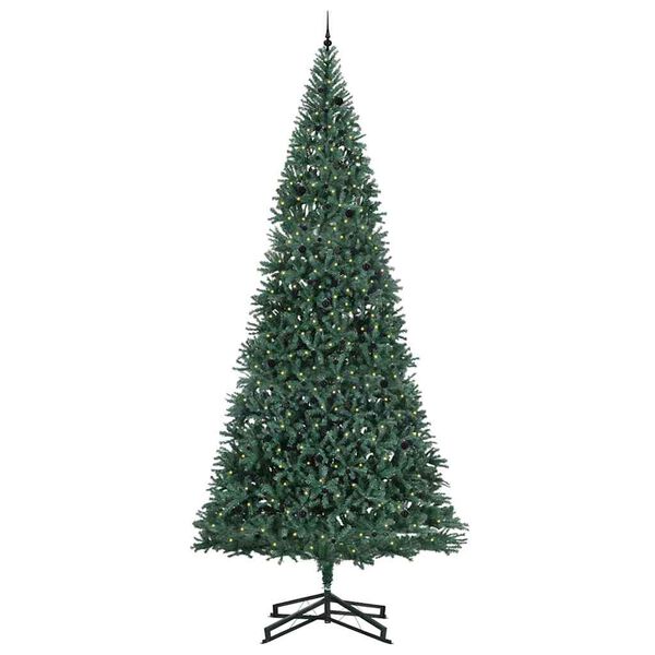 vidaXL Artificial Pre-lit Christmas Tree with Ball Set Green 500 cm