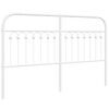 vidaXL Metal Replace Headboard White 150 cm