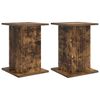 vidaXL Plant Stand 2 pcs Smoked Oak 30.5 x 30 x 43 cm Engineered Wood