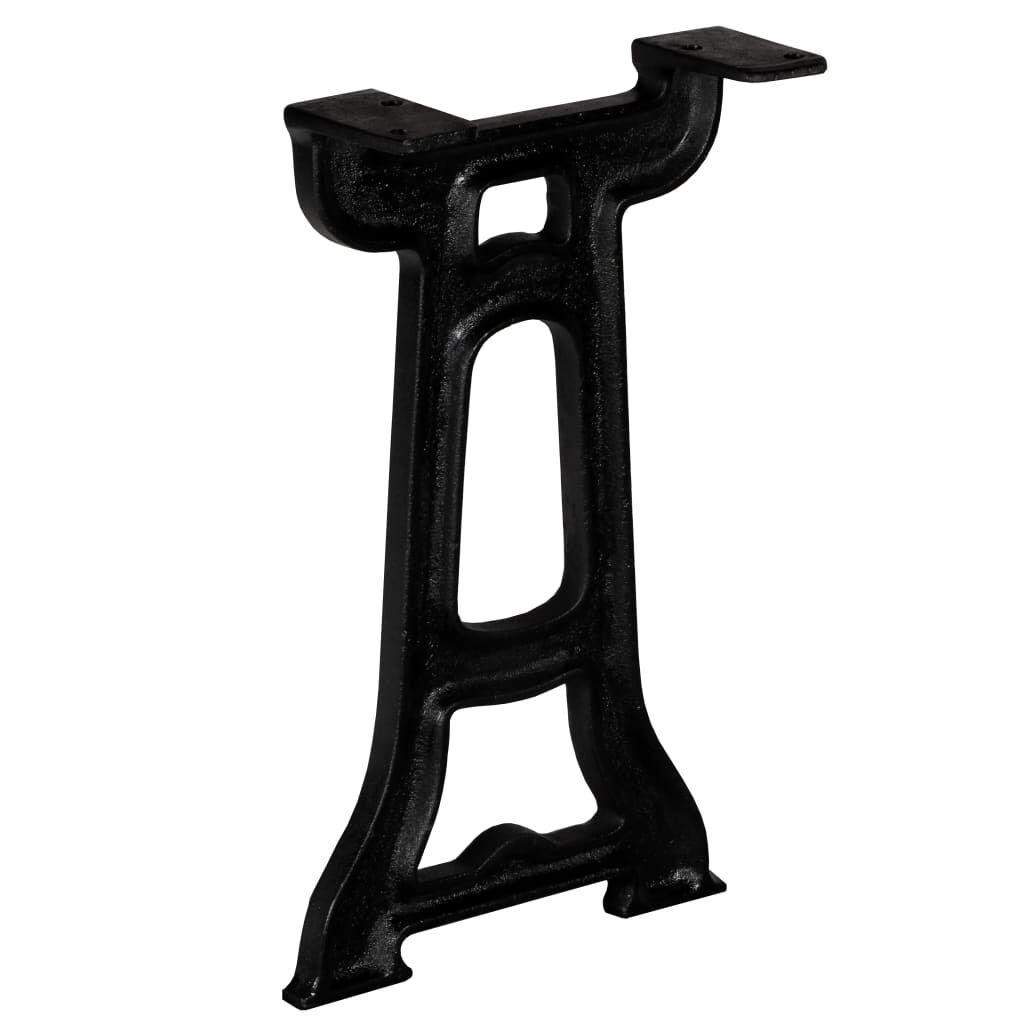 vidaXL Bench Legs 2 pcs Y Frame Cast Iron vidaXL