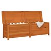 vidaXL Outdoor Cushion Box Brown 200x50x56 cm Solid Wood Fir