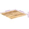 vidaXL Table Top Solid Mango Wood 15-16 mm 80x80 cm