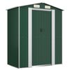 vidaXL Garden Shed Green 192x108x223 cm Galvanised Steel