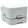 vidaXL Camping Toilet Grey and White 41.5 x 36.5 x 30 cm Polyethylene