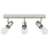 vidaXL Ceiling Spotlight Nickel 38 x 6.5 x 11.5 cm Metal