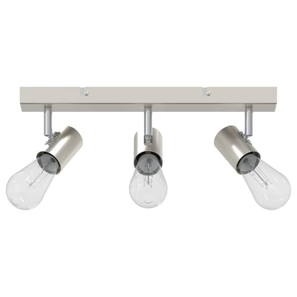 vidaXL Ceiling Spotlight Nickel 38 x 6.5 x 11.5 cm Metal