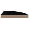 vidaXL Floating Corner Shelves 4 pcs High Gloss Black 35x35x3.8 cm MDF
